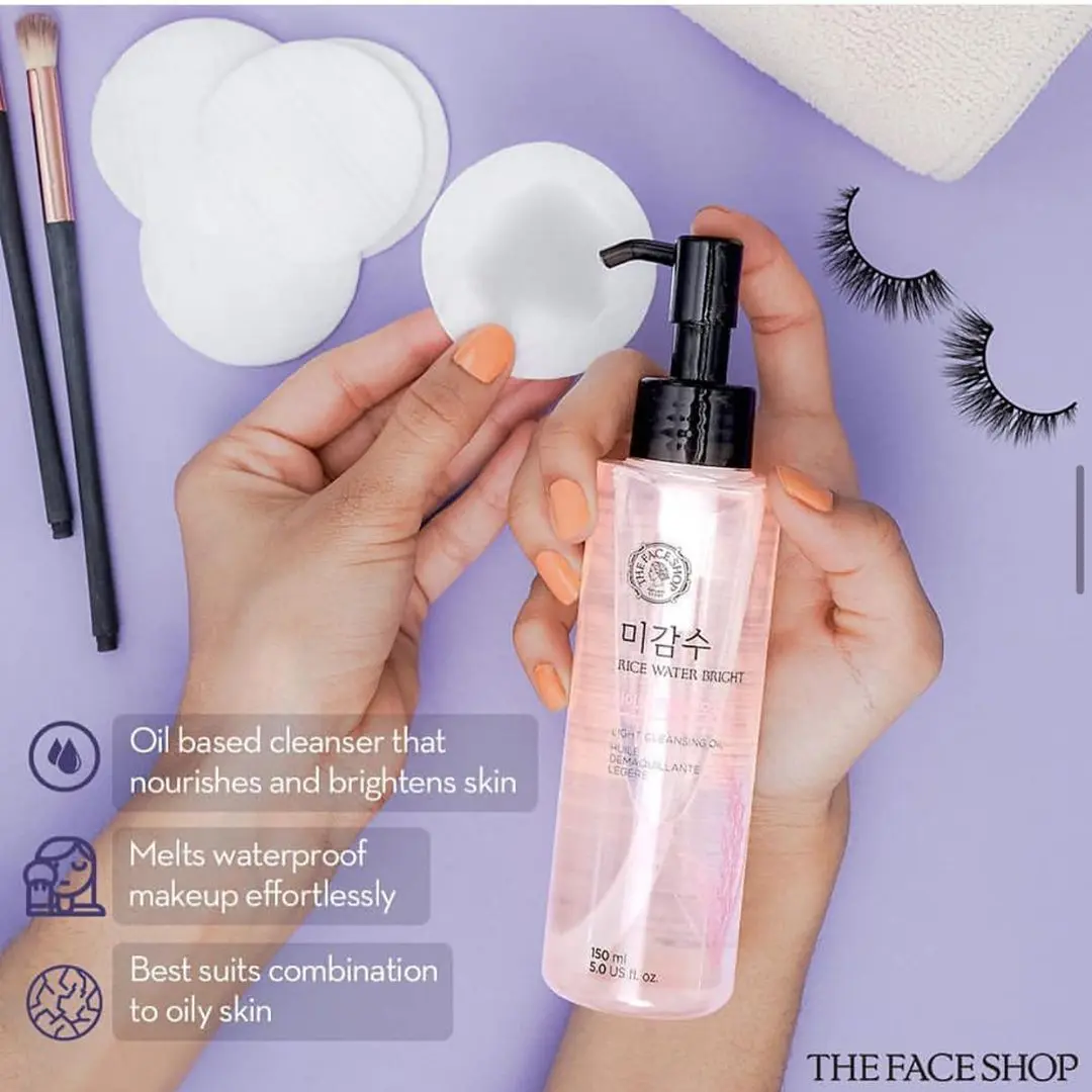 THE FACE SHOP Rice Water Bright Light Cleansing Oil 150 ml - Image 3