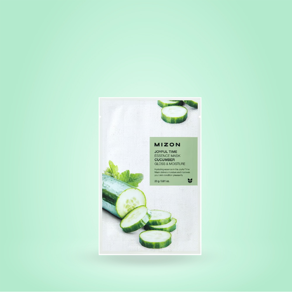 MIZON - Joyful Time Essence Facial Mask (Soothing & Moisturizing) Cucumber