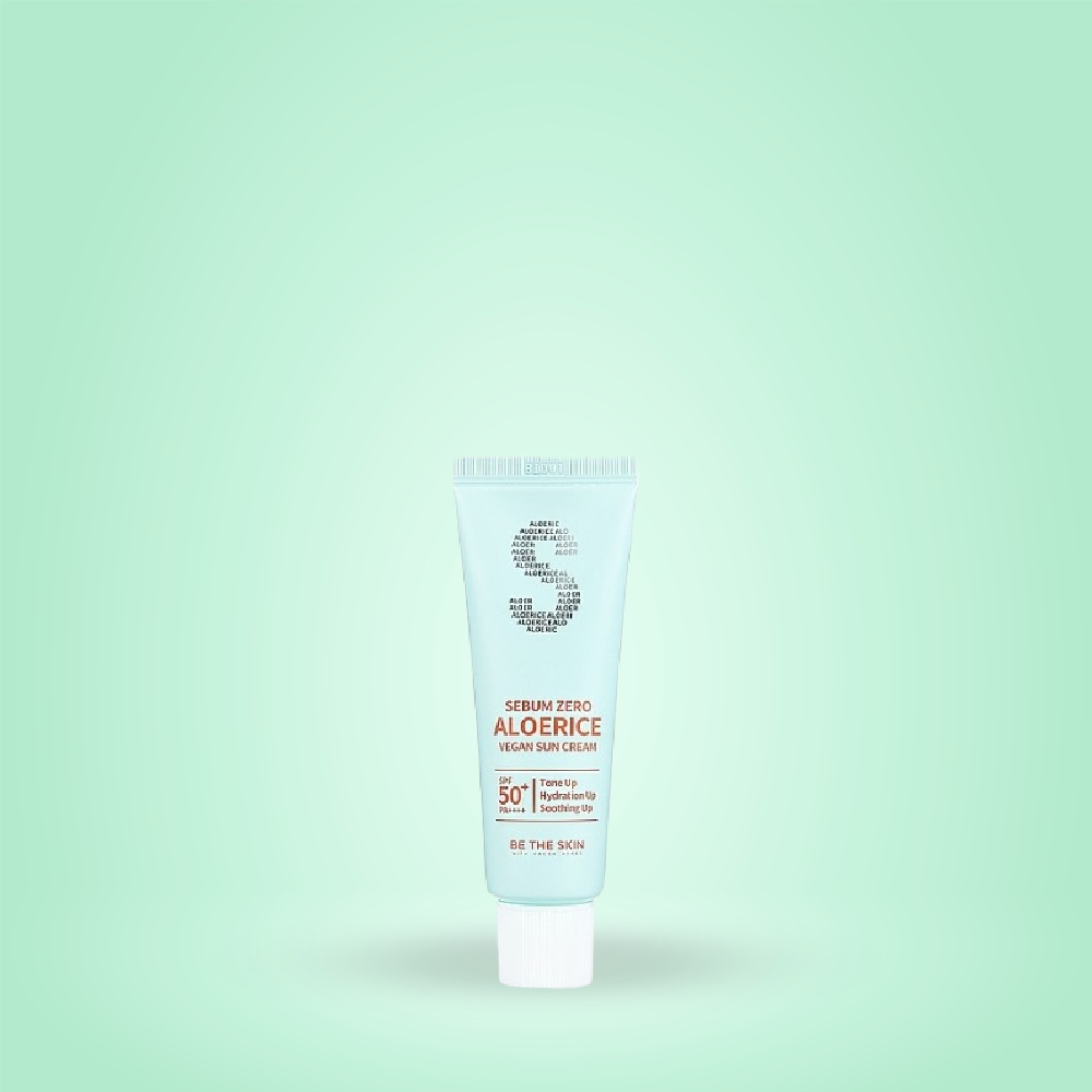 Be The Skin Sebum Zero Aloerice Vegan Sun Cream SPF 50+ PA ++++ 5ml (mini)